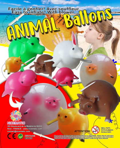 20X25 CM - animal ballons  copie