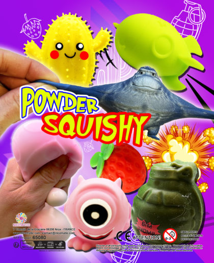 powder squishy - capsules 65mm