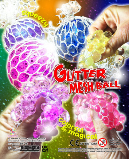 glitter mesh ball 20x25 cm - 65118 copie