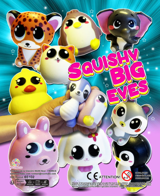 squishy big eyes - 20x25 cm - 65102 code  copie